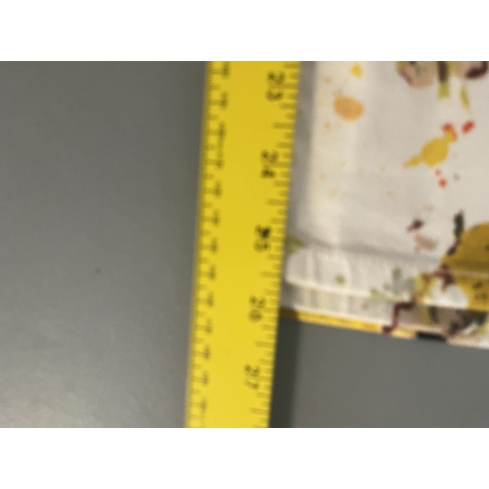 Pilcro Anthropologie Lemon Print High Rise Bootcut Jeans Womens 33 White NEW - Picture 10 of 16